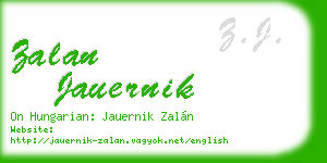 zalan jauernik business card