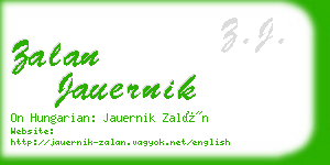 zalan jauernik business card